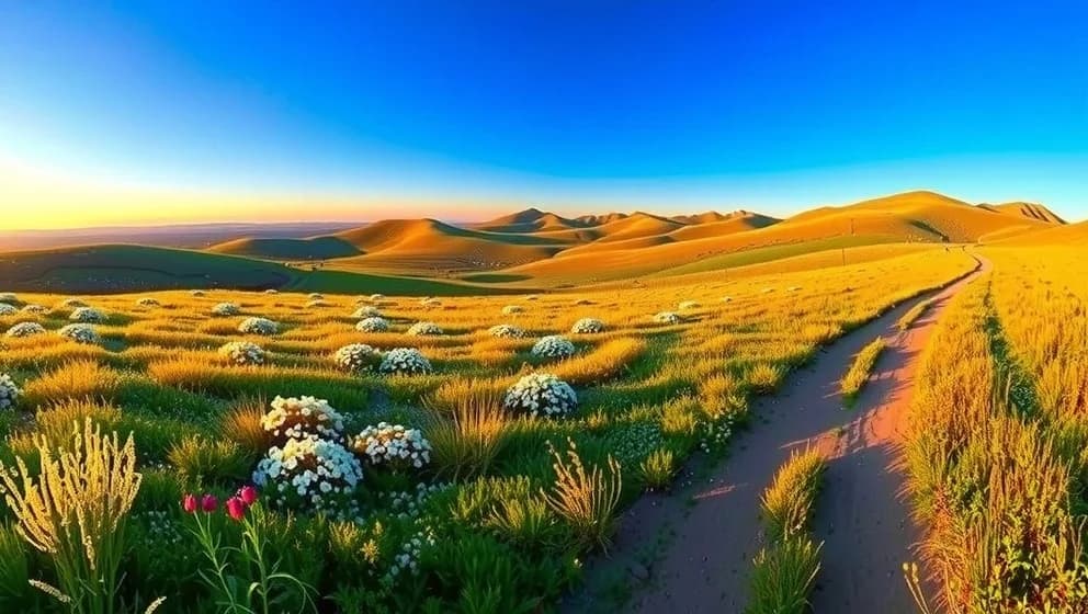 Öppna landskap text för naturlig läsning